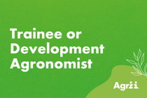 Trainee or Development Agronomist
